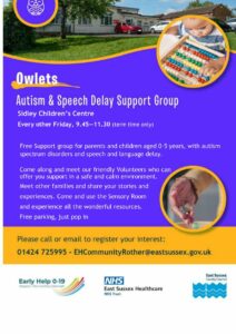 Owlets Autism and Speech Delay Support Group, Sidley Children's Centre