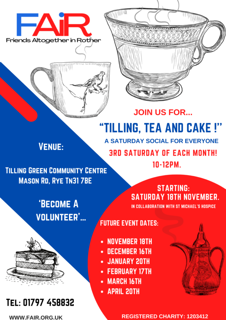 Tilling, Tea and Cake - Saturday Social in Rye