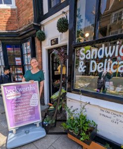 Image of the front of a shop with a sign saying Beckworths