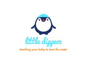 little dippers penguin logo with strapline ORANGE 2.jpg