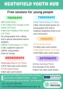 Youth Work Sessions April June Whats on Heathfield.webp